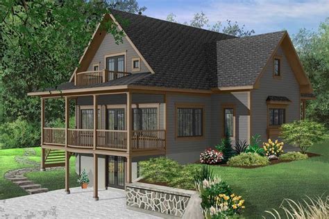 Two Story 3 Bedroom Dream Cottage For A Sloping Lot Floor Plan