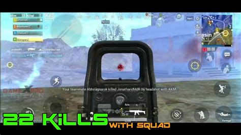 Pubg Mobile Lite 22 Kills With Squad Pubg Lite Perfect Kills Gameplay