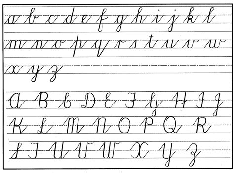 Use the printables for your own alphabet learning activities. Cursive Alphabet Upper And Lower Case - NEO Coloring