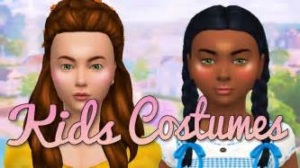 The Sims 4 Cas Kids Halloween Costumes Full Cc List Youtube