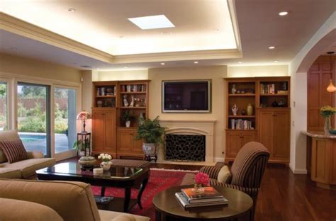 Modern Living Room With Recessed Cove Lighting