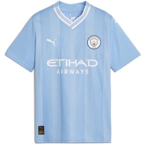 Puma Manchester City Home Shirt 2023 2024 Juniors Bluewhite