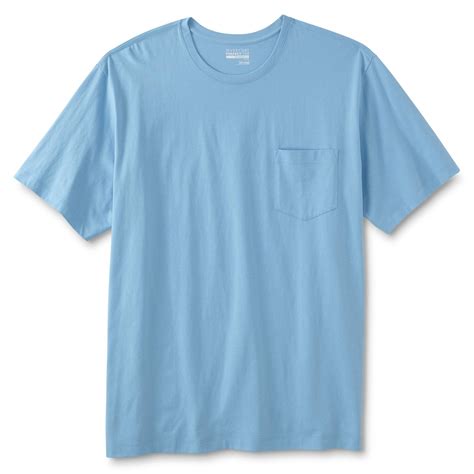 Basic Editions Mens Big And Tall Classic Fit Pocket T Shirt