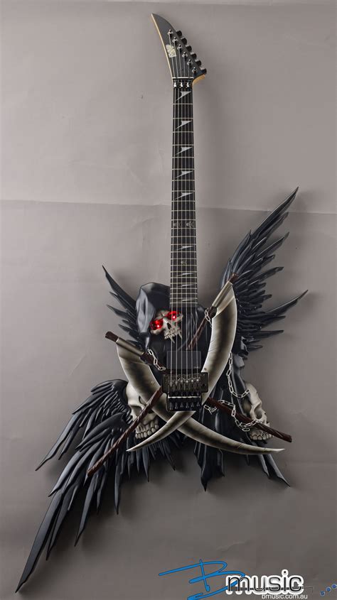 Esp Vampire Angel Custom Guitars Guitar Art Cool Electric Guitars