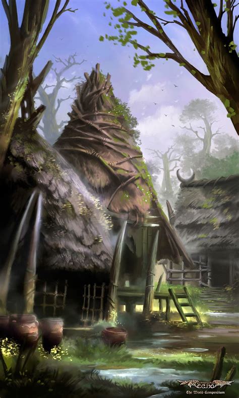 Artstation Island Village Nele Diel Fantasy Village Fantasy