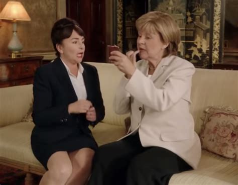 tracey ullman angela merkel can t stop rolling her eyes the syndrome mag