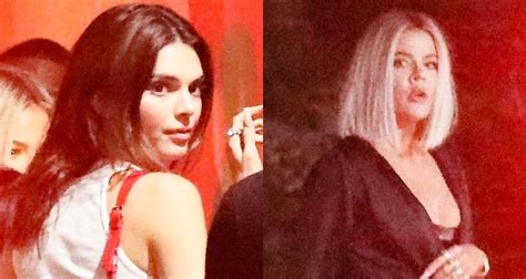 Kendall Jenner Parties With Khloe Kardashian In La Kendall Jenner Khloe Kardashian Kylie