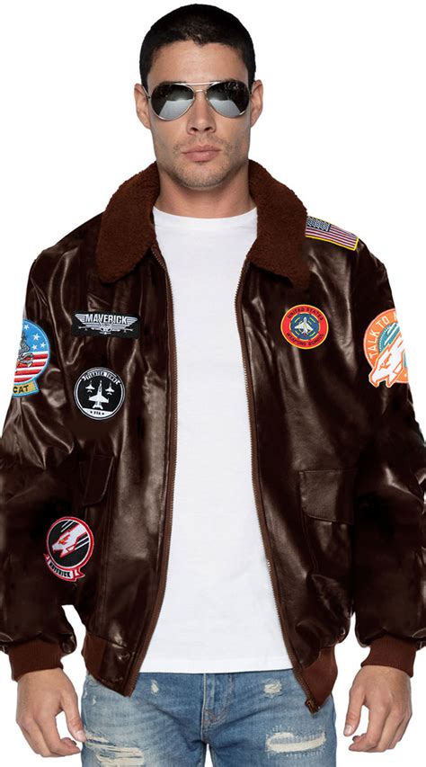 Mens Flying High Maverick Costume Mens Top Gun Costume