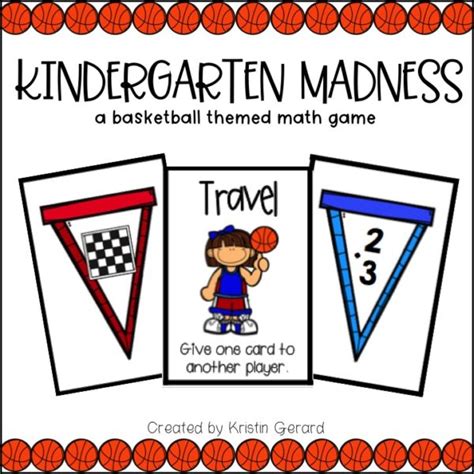 Math Games For Kindergarten March Madness Rhody Girl Resources