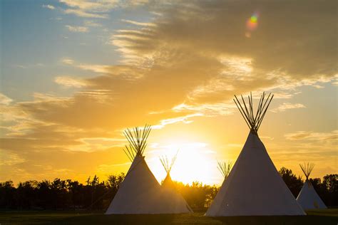 Native American Teepee On The Prairie At Sunset Metro Continuing Education