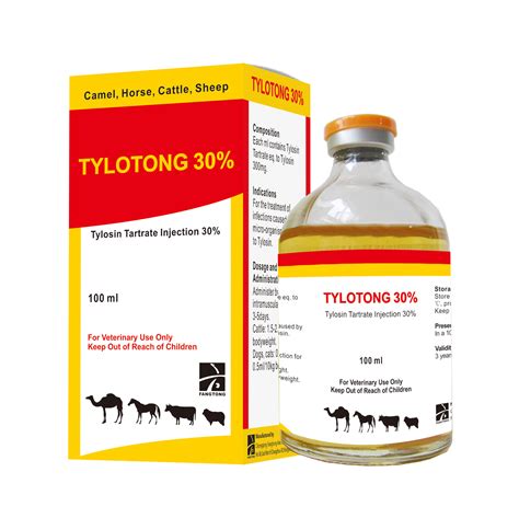 Tylosin Tartrate Injection 30 China Chongqing Fangtong