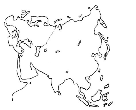 Slepa Mapa Asie