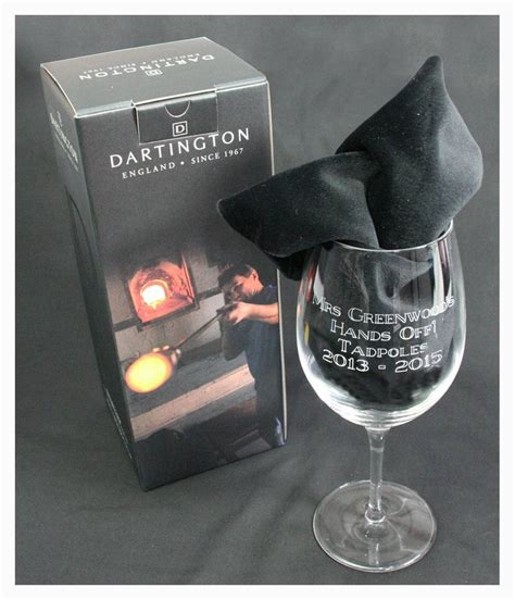 Personalised Dartington Crystal Wine Glass Etsy