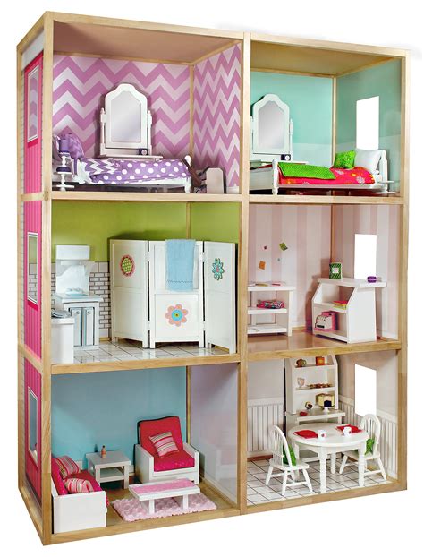 My Girls Dollhouse For 18 Dolls Modern Home Style Buy Online In