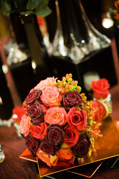 Their flowers are so exotic and the service from the team is amazing! Little Flower Shop - Stunning wedding bouquet in rich ...