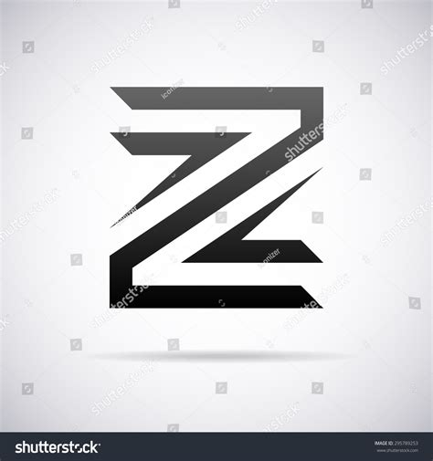Logo Letter Z Design Template Stock Vector 295789253