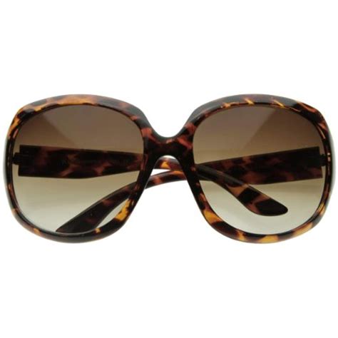 Designer Inspired Large Round Fashion Womens Oversized Sunglasses Tortoise Shell Cont