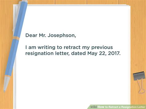 How To Write A Rescinding Letter Of Resignation