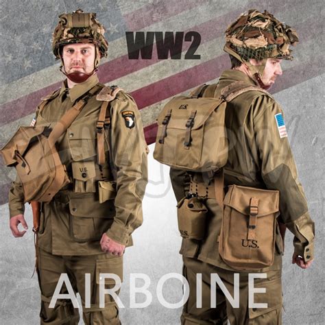 Ww2 Us Band Of Brothers 101 Airborne Set Paratrooper Suits Uniform