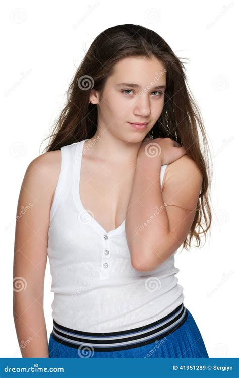 Pensive Teen Girl Stock Image Image Of Smile Lovely 41951289
