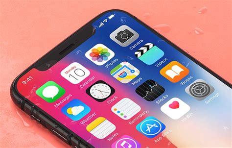 Free Realistic Iphone X On The Desk Psd Mockup Titanui