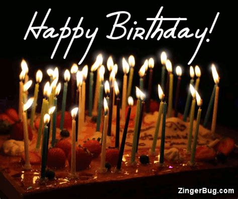 Search, discover and share your favorite candle gifs. Birthday Cake With Twinkling Candles Glitter Graphic ...