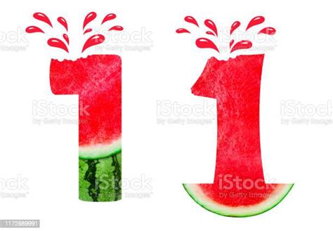 Watermelon Number 1 Stock Photo Download Image Now Bright
