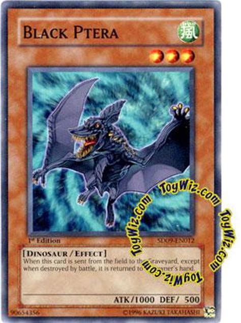 Yugioh Structure Deck Dinosaurs Rage Single Card Common Black Ptera