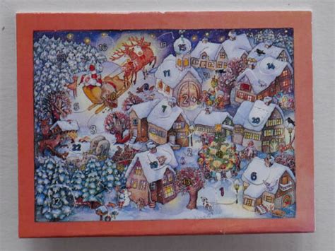 Tiny Mini Advent Calendar Renate Cossmann 75 Mm X 56 Mm Good Old Santa