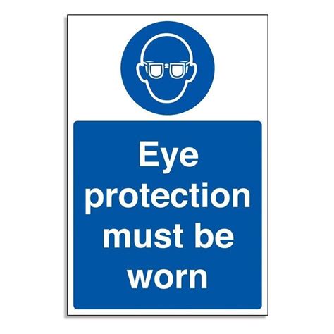 Eye Protection Must Be Worn Mandatory Sign Rsis