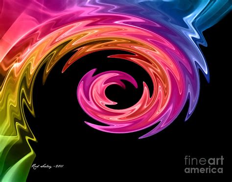 Rainbow Swirl Digital Art By Rod Seeley Fine Art America