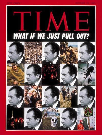 Time Magazine Cover Nixon And Vietnam Oct 24 1969 Richard Nixon