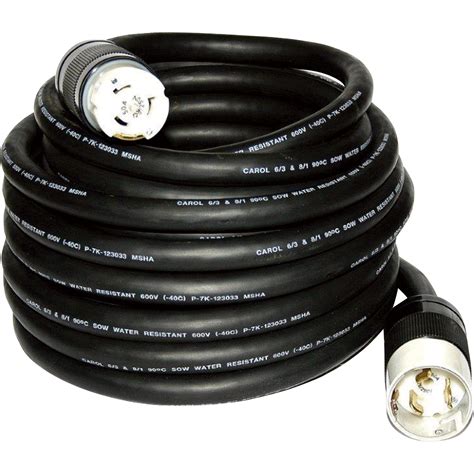 Cep All Weather Power Cord 50 Ft 50 Amps 240 Volts 6450m Ebay