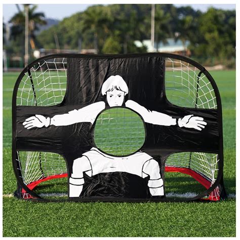 2in1 Foldable Kids Pop Up Soccer Goal Portable Football Gate Children