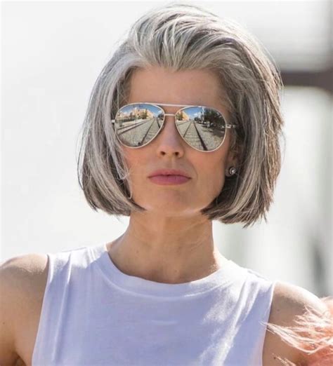 Pin By Marion Weber Miller On Hairstyles Grey Hair And Glasses