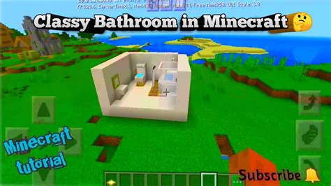 How to make a working bathtub. Minecraft tutorial : How to build a classy Bathroom in ...