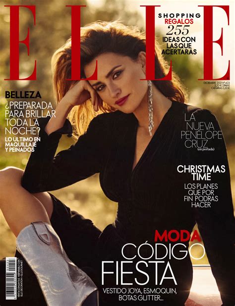 Pen Lope Cruz Covers Elle Spain December By Nico Bustos