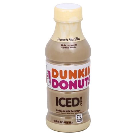 Dunkin Donuts French Vanilla Iced Coffee 137 Fl Oz