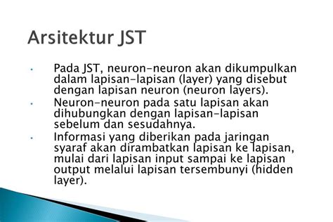 PPT Jaringan Syaraf Tiruan JST PowerPoint Presentation Free