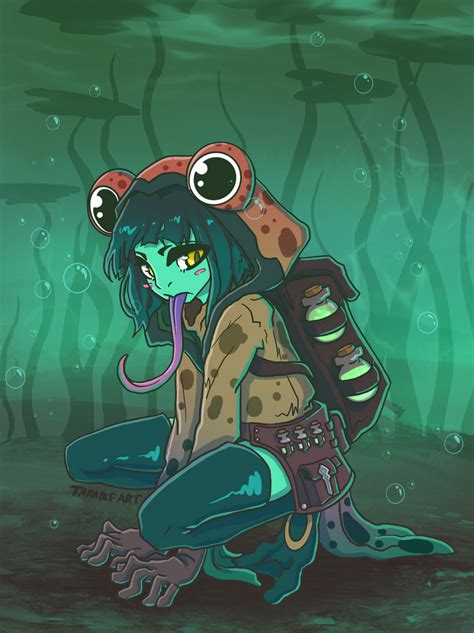 Frog Girl By Tara Bleart On Deviantart