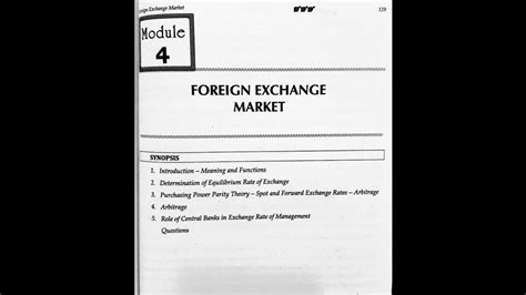 Tybcom Sem Business Economics Module Foreign Exchange Market Sheth Publication Notes
