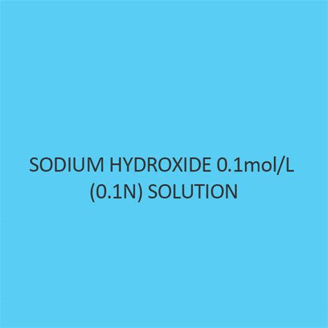 Buy Sodium Hydroxide 01moll 01n Solution 40 Discount
