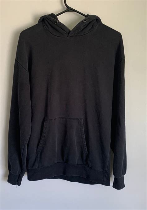 Vintage Faded Black Blank Distressed Pullover Hoodie Sweater Etsy