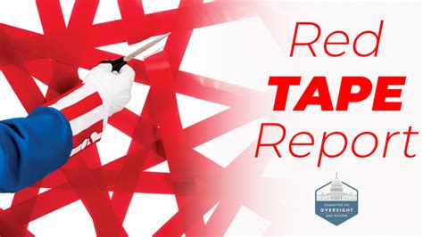 Red Tape Report United States House Committee On Oversight And