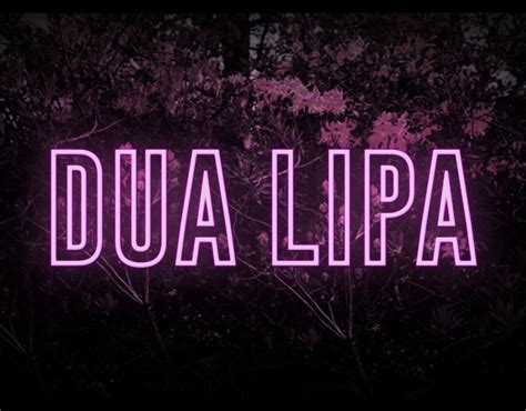 DUA LIPA Logo Animation On Behance