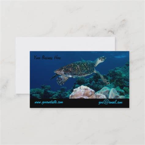 Sea Turtle Business Card Zazzle