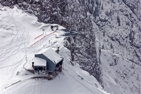 Luftaufnahme Grainau Alpspix Aussichtsplattform Und Bergstation Der