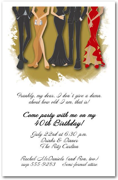 Legs Formal Attire Party Invitation