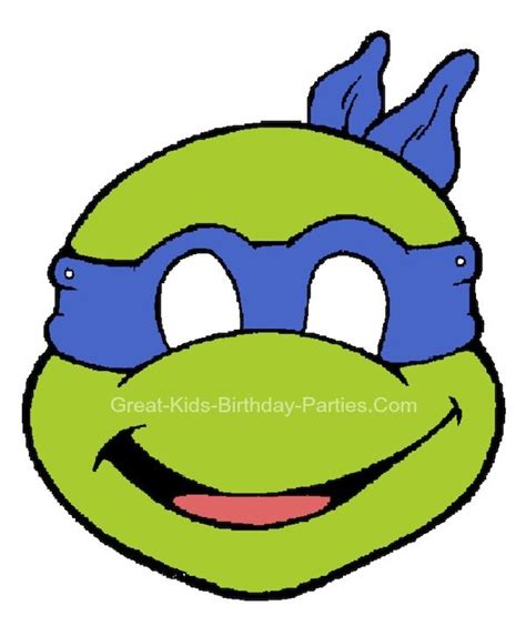 Free Tmnt Printable Masks Ninja Turtle Party Ideas Pinterest