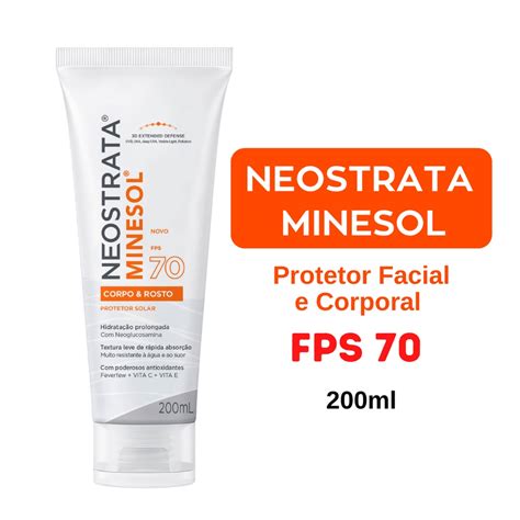 Protetor Solar Neostrata Minesol Corpo E Rosto Fps Ml Shopee Brasil